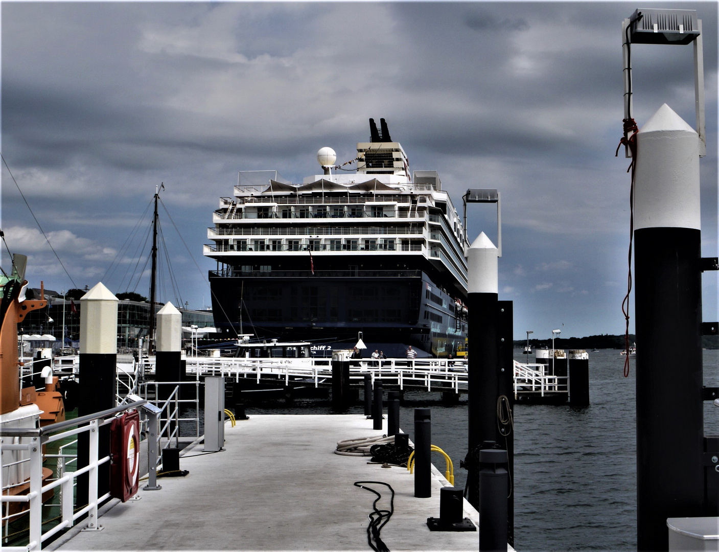 Im Kieler Hafen - Vor dem Auslaufen erwischt