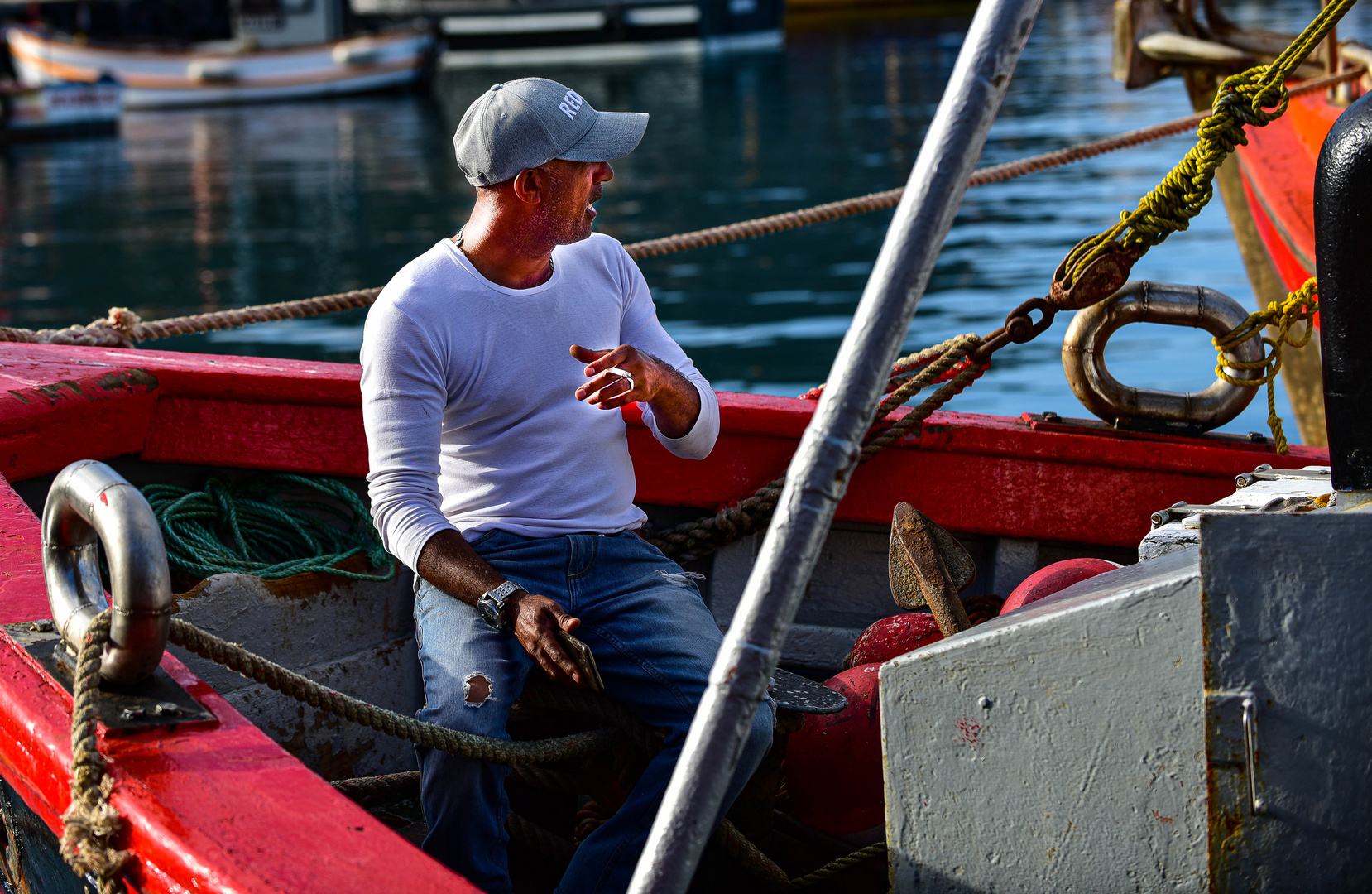 Im kleinen Boot.                       DSC_4904