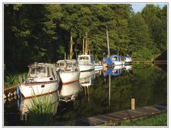 Im kleinen Jachthafen von Plau am See