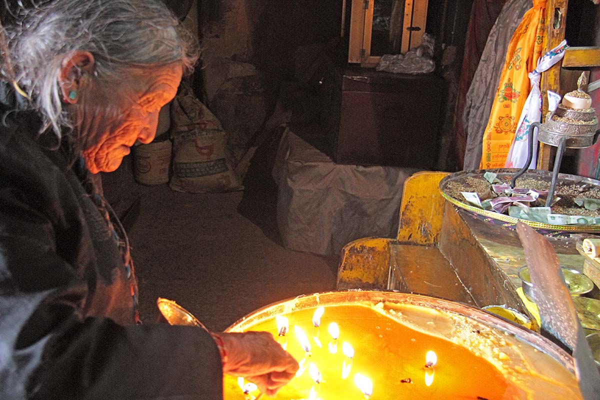 Im Kloster Gyantse in Tibet