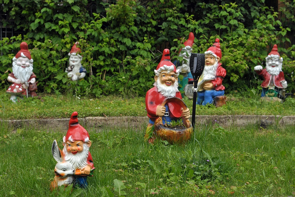 Im Klostergarten von Zella: Die Gartenzwerge