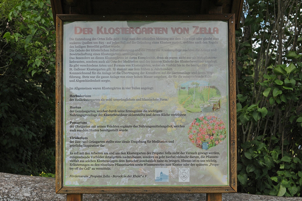 Im Klostergarten von Zella: Information