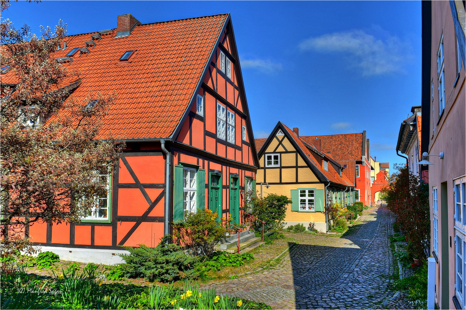 Im Klosterhof des Heilgeistklosters Stralsund...