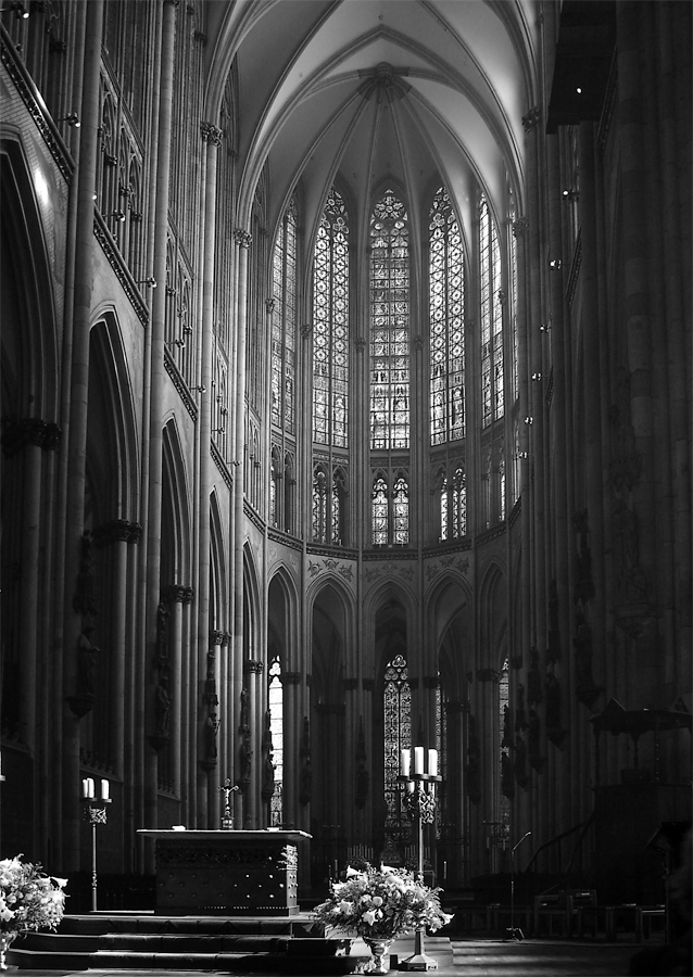 Im Kölner Dom - S/W