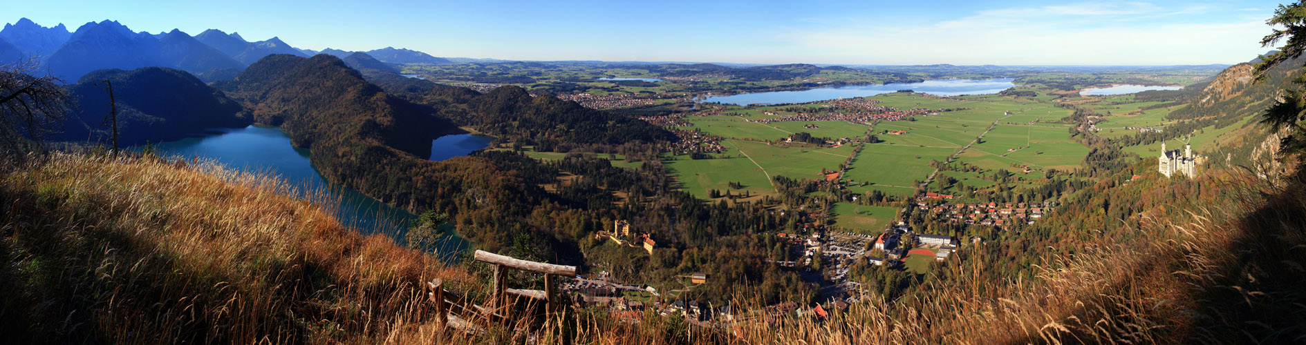 Im Land der Schlösser, Berge und Seen!