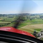 Im Landeanflug auf die Graspiste von Lommis