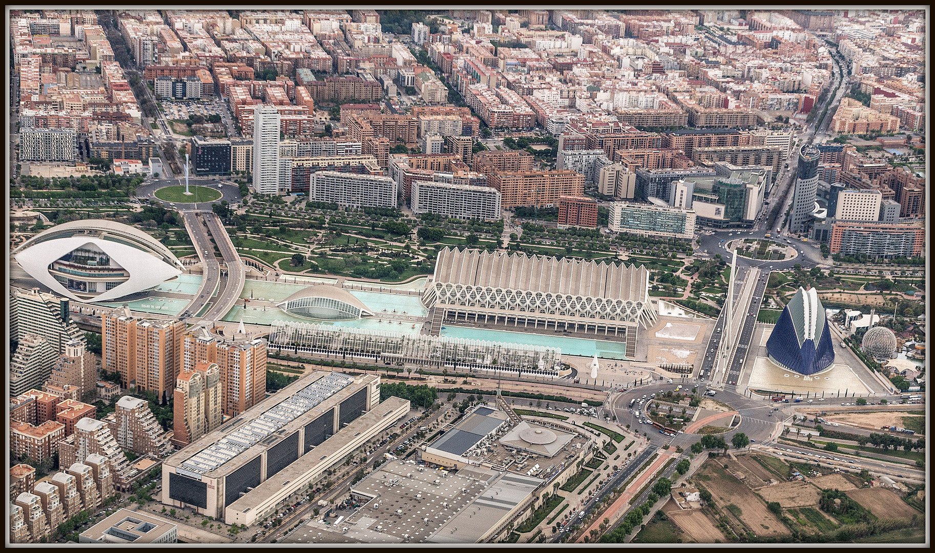 Im Landeanflug auf Valencia.