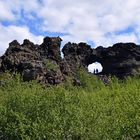 Im Lavafeld Dimmuborgir am See Myvatn