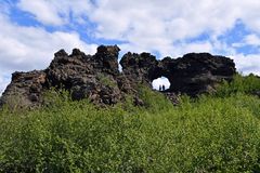 Im Lavafeld Dimmuborgir am See Myvatn