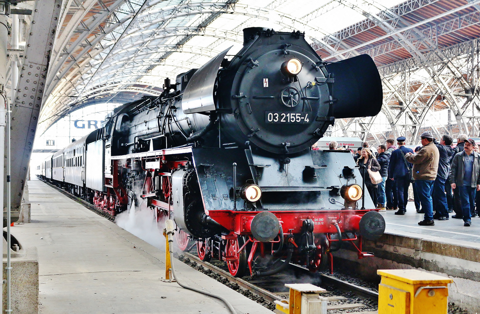 Im Leipziger Hauptbahnhof