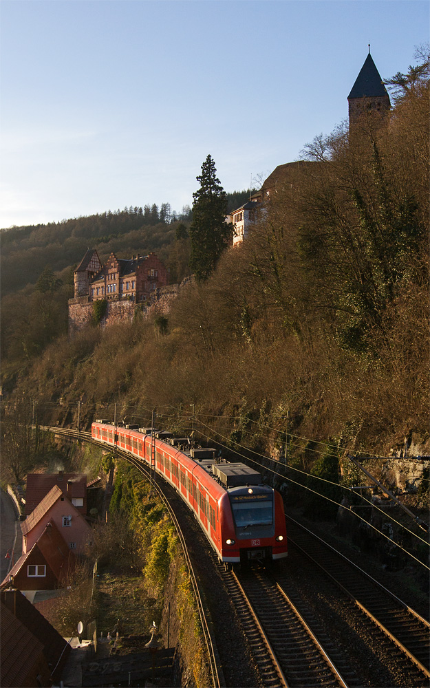 Im letzten Abendlicht durchs Neckartal