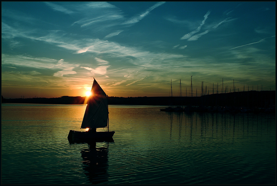 im letzten licht hafen in sicht