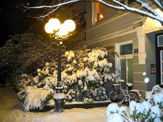 Im Licht der Laterne