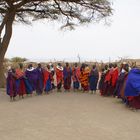 im Maasaidorf in Tanzania