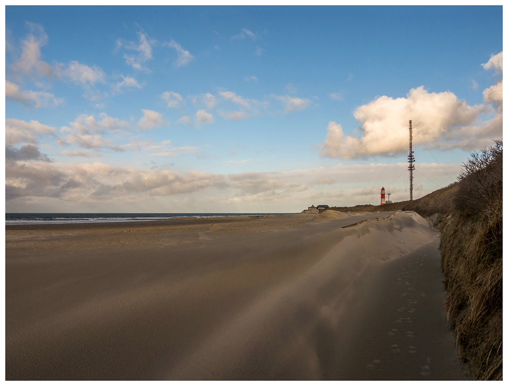 Im März am Borkumer Südstrand