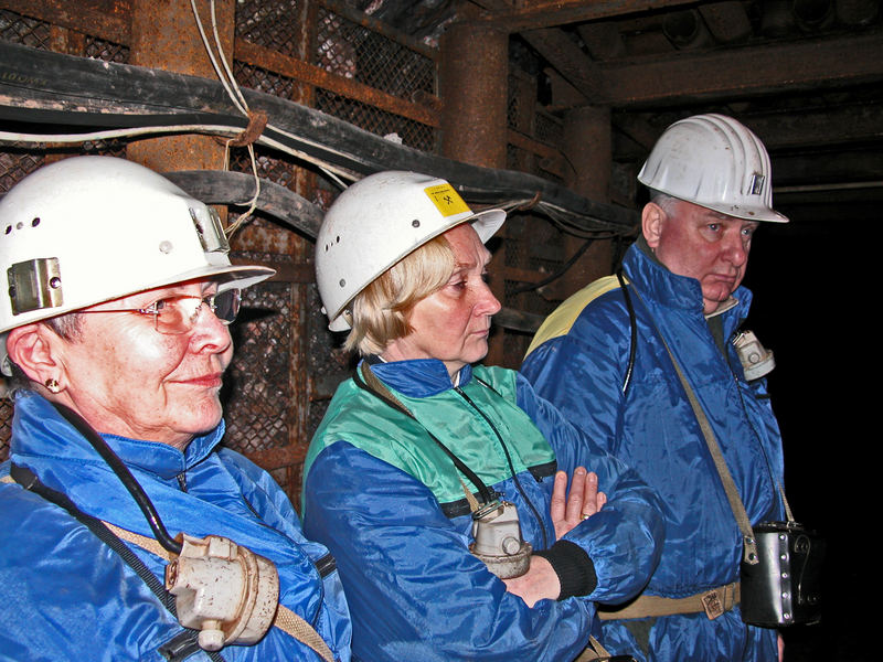 Im Markus-Semmler Stollen in Bad Schlema (Schaubergwerk)