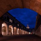 im Marstallhof in Dresden zur blauen Stunde