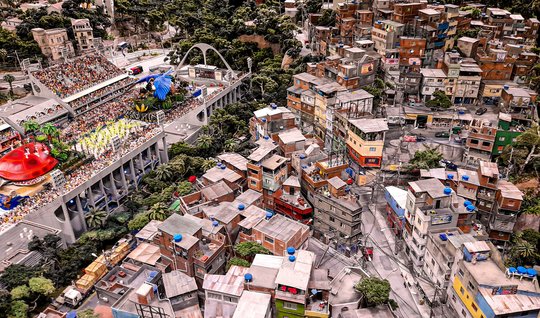 Im Miniatur-Wunderland: Rio de Janeiro