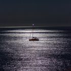 Im Mondschein auf dem Mittelmeer