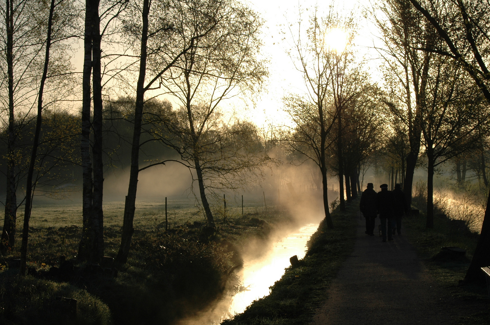 Im Morgengrauen an der "Krückau" Barmstedt