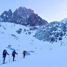 Im Morgengrauen auf den Col de Chardonnet