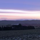 Im Morgengrauen gestern vor dem schweren Sturm der Blick vom Ziegenrücken...