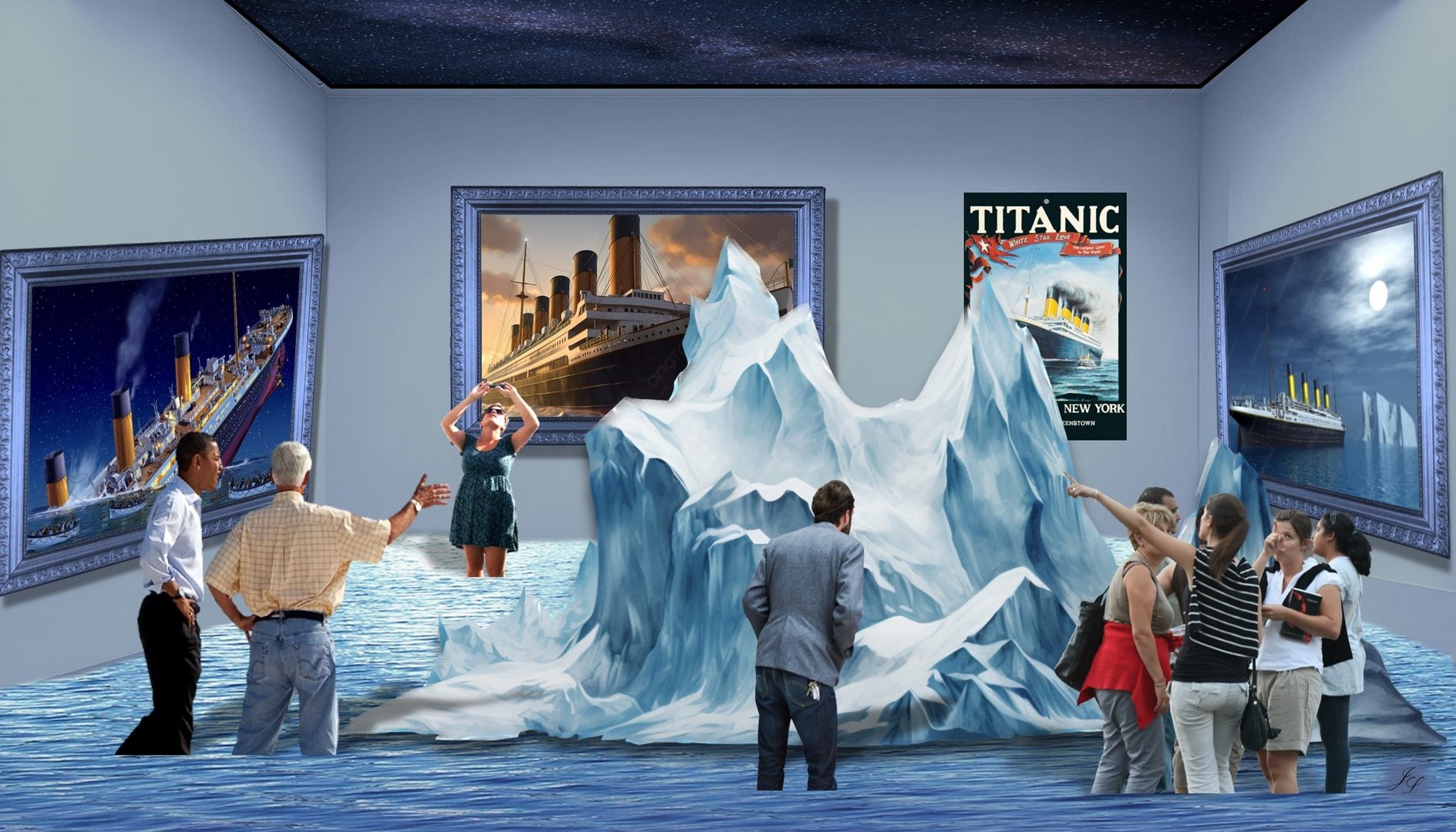 Im Museum - Titanic Ausstellung