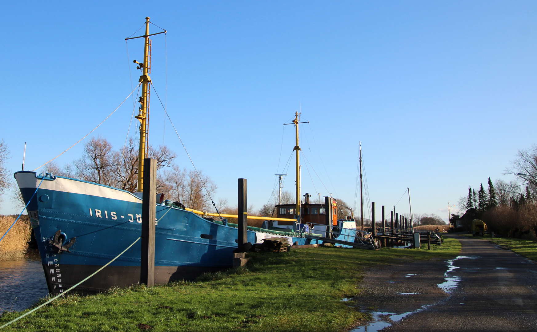 im Museumshafen Wischhafen unterwegs ...