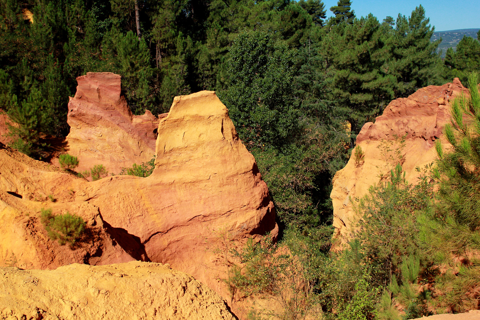 im naturpark ockerbrüche roussillon