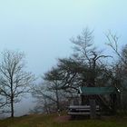 Im Nebel auf dem Hirschstein