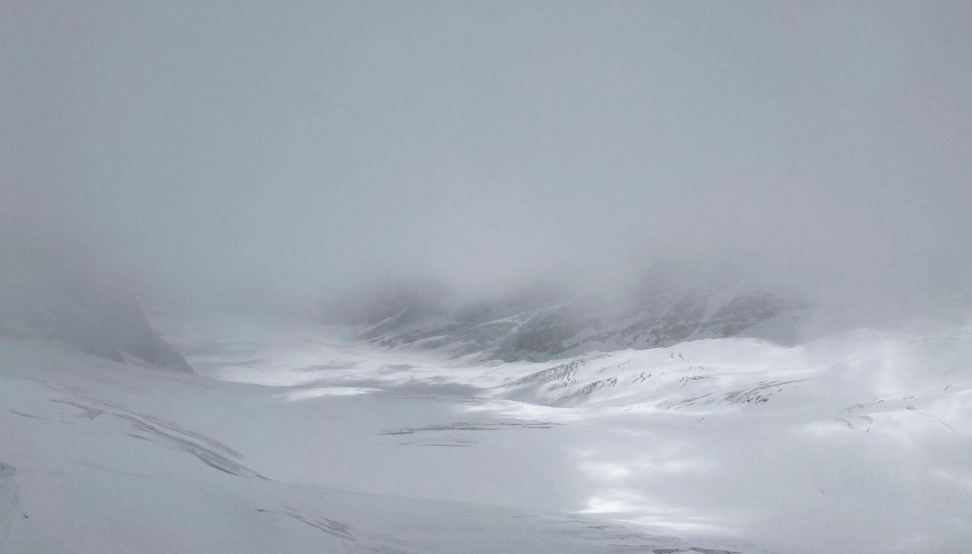 Im Nebel auf dem Jungfraujoch 