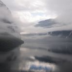 Im Nebel der Geirangerfjord Juni 2011