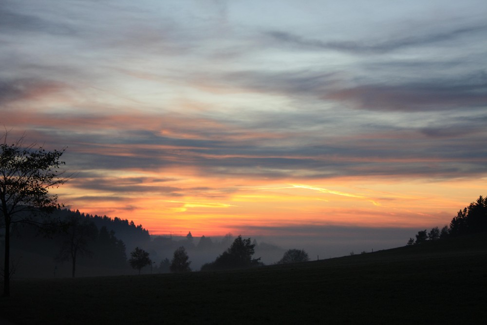 Im Nebel endet der Tag