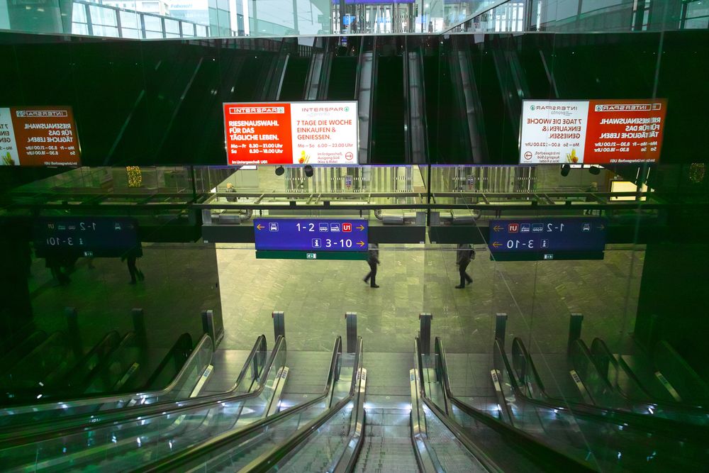 Im neuen Wiener HBF