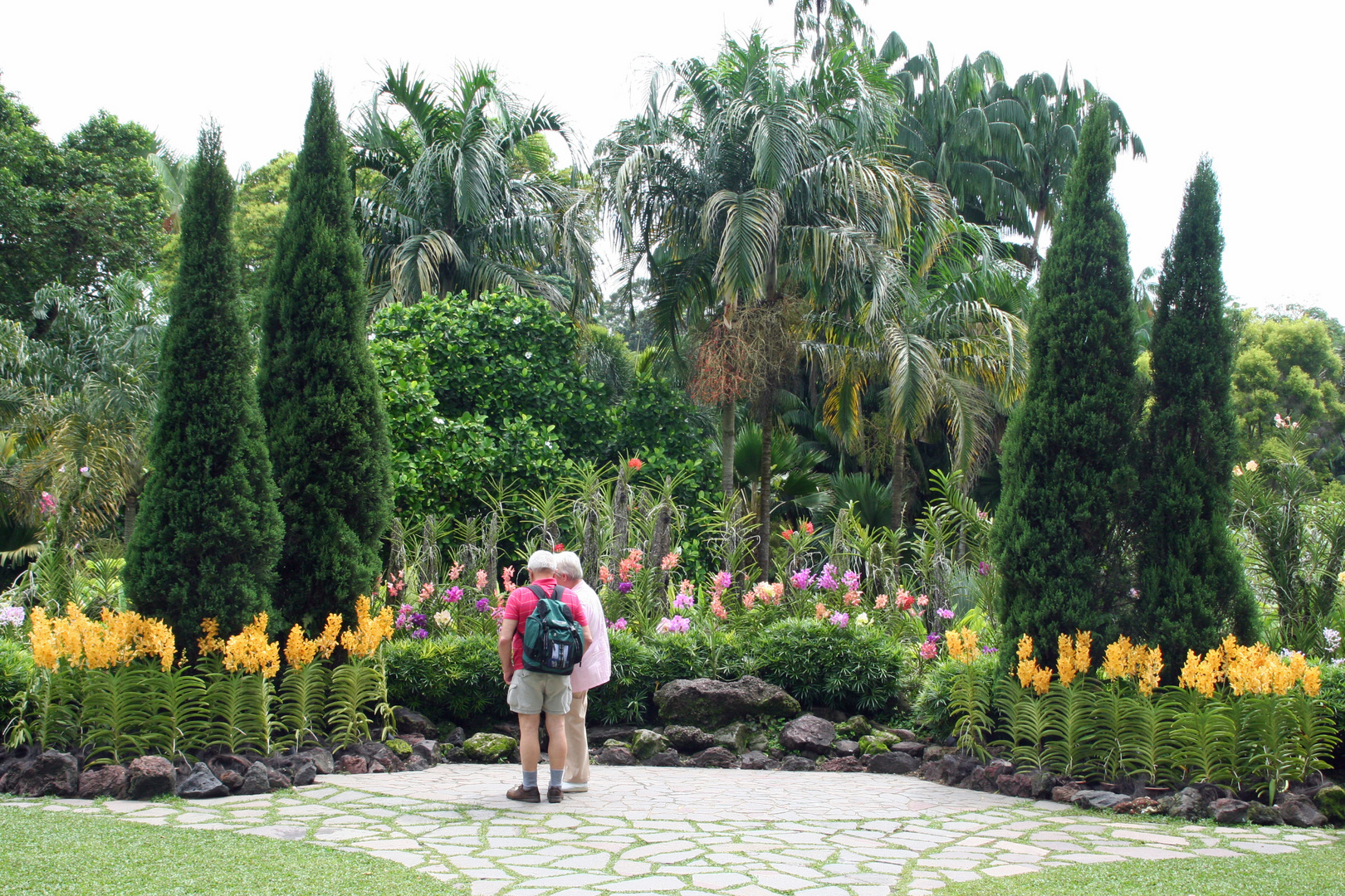 Im Orchideengarten von Singapur