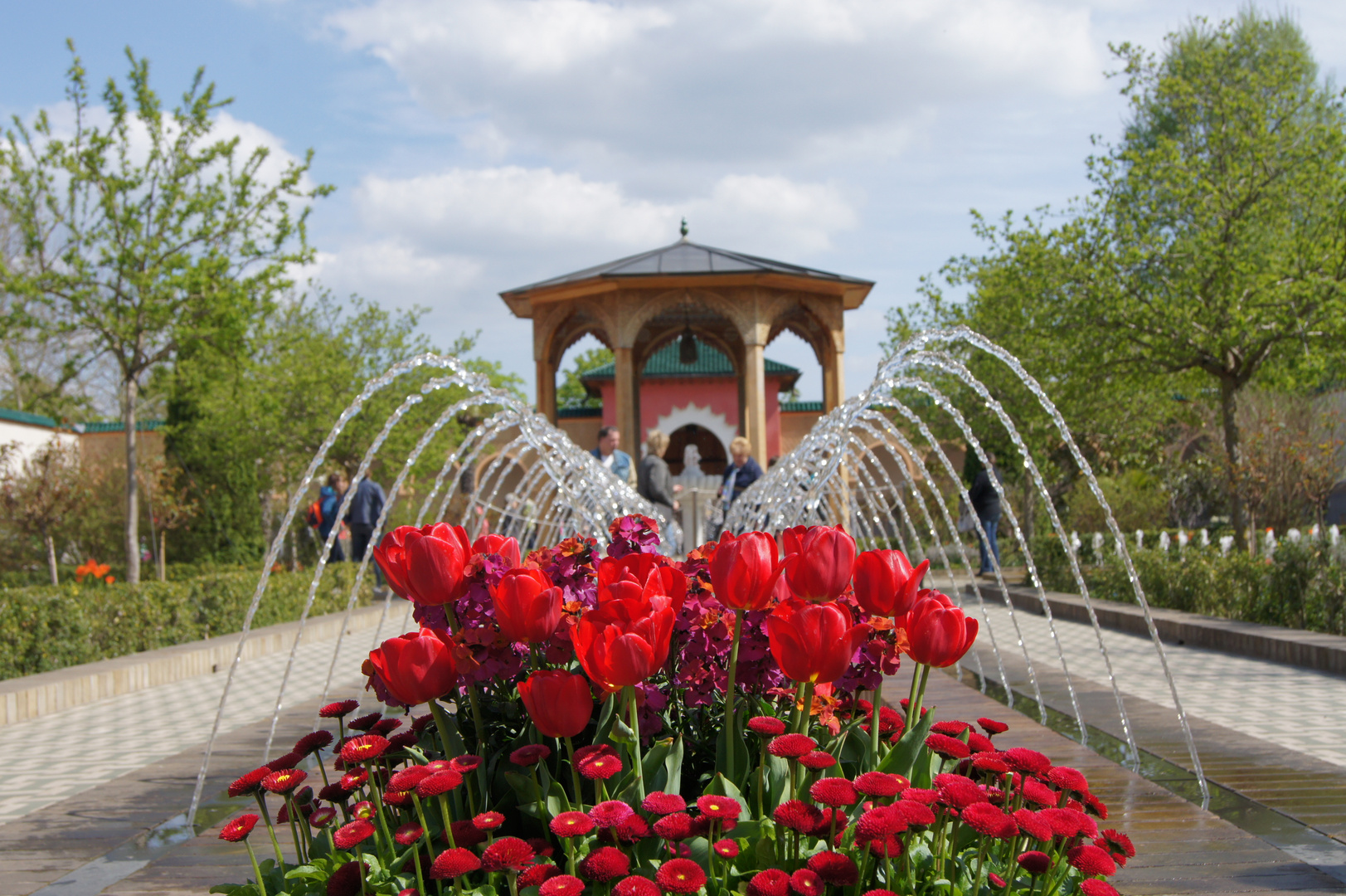 Im orientalischen Garten in den Gärten der Welt in Berlin