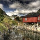 Im Ort Å auf den Lofoten