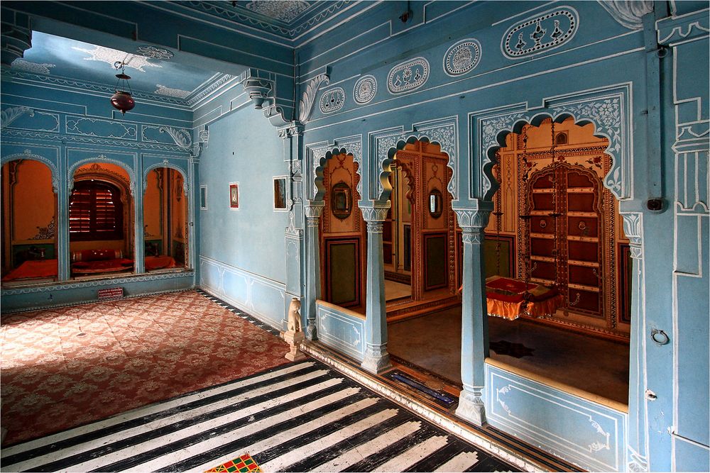 im Palast des Maharaja von Udaipur