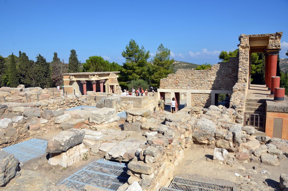 Im Palast von Knossos auf Kreta