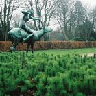 Im Park bei Regen