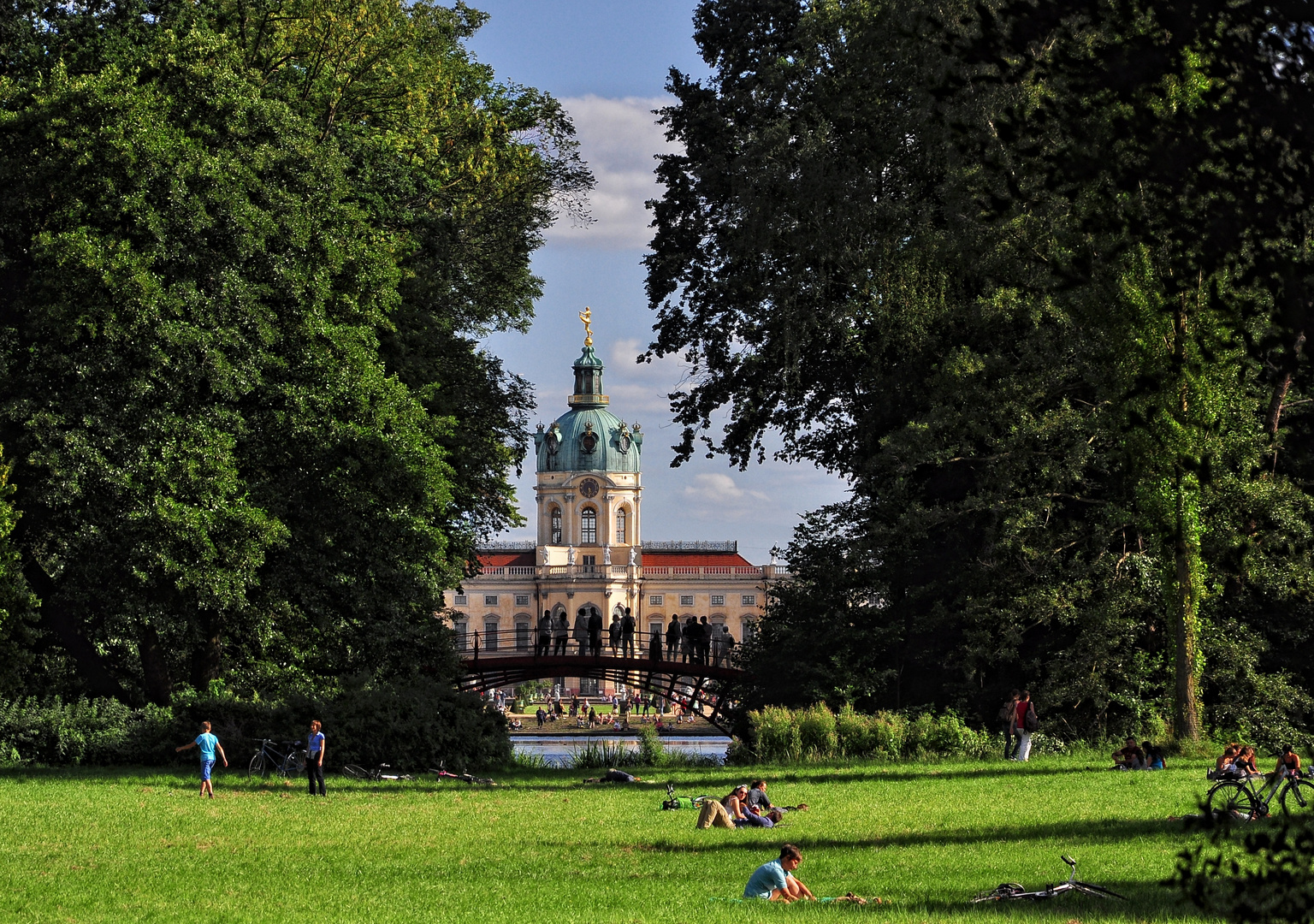 Im Park von Schloss Charlottenburg....