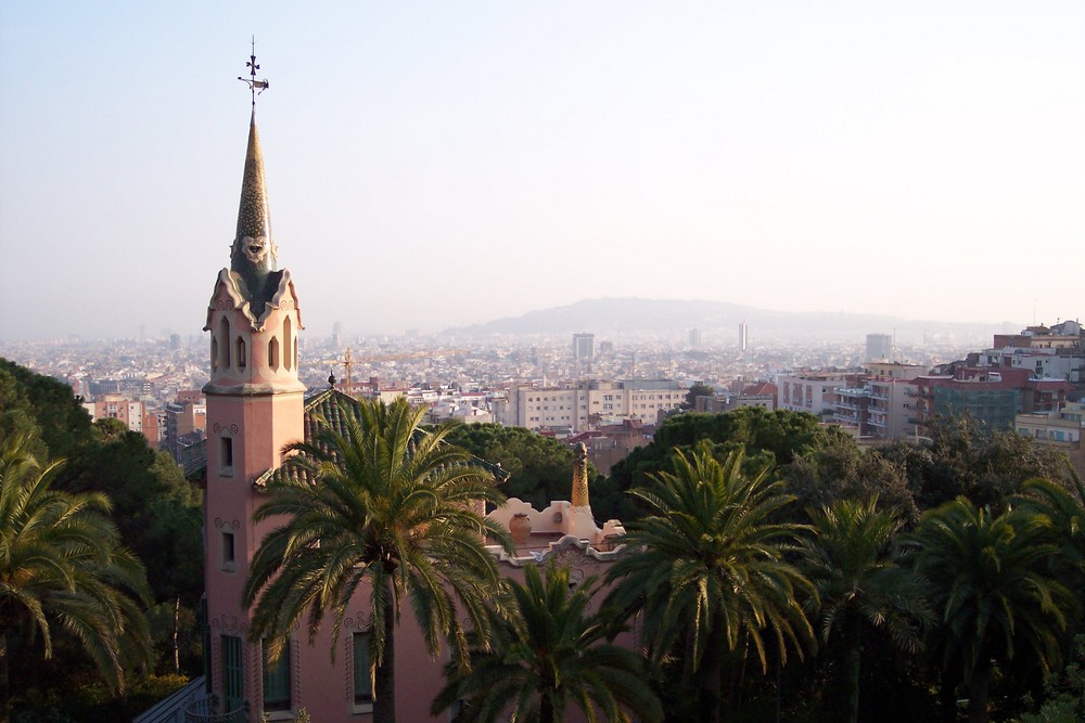 im Park_Güell_am Abend