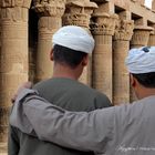 im Philae Tempel bei Assuan