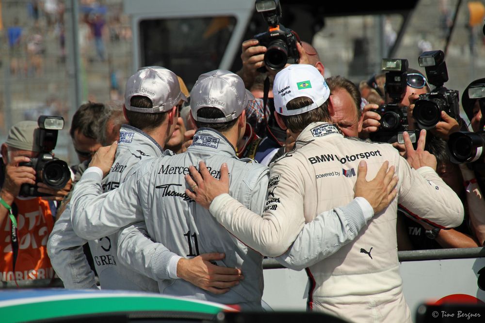 Im Rampenlicht der DTM: Paffett, Green& Farfus am Norisring