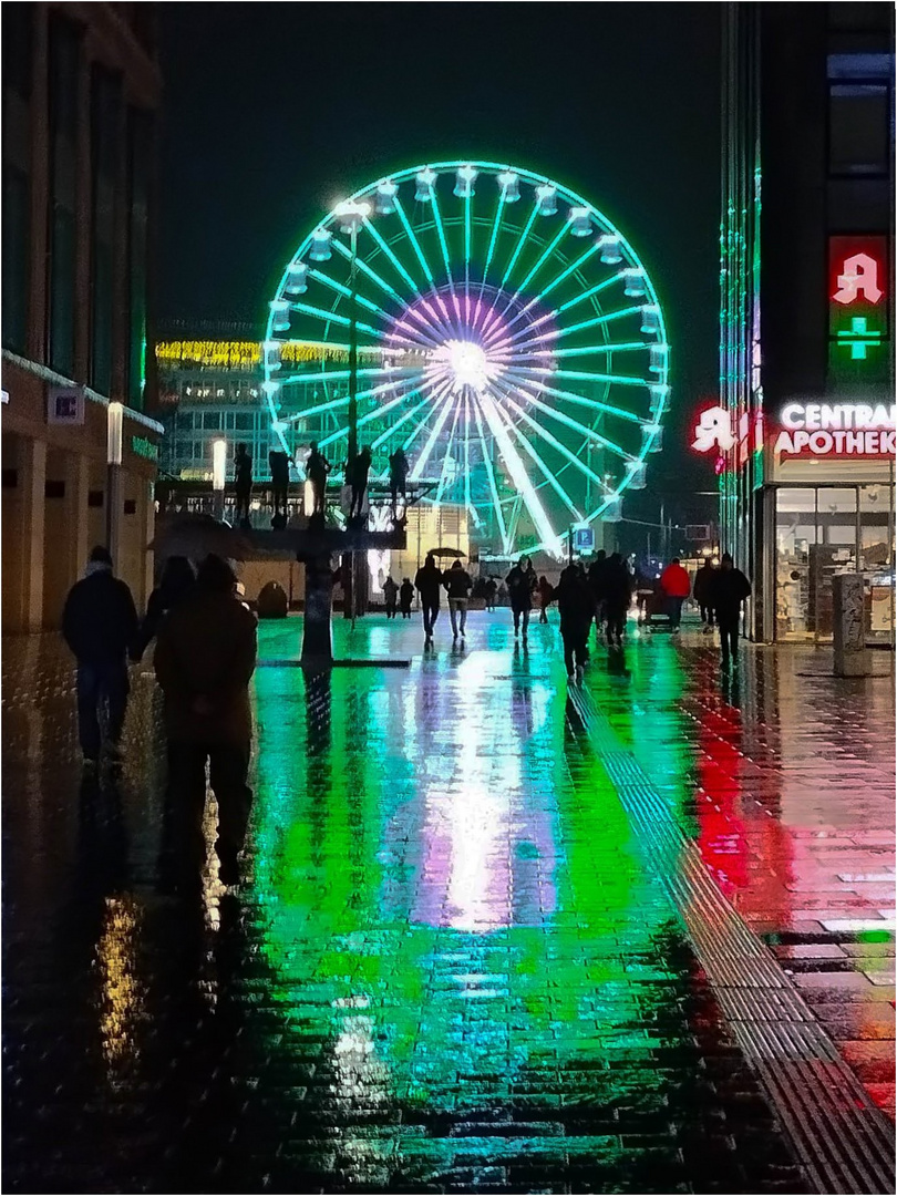 Im rauschenden Regen