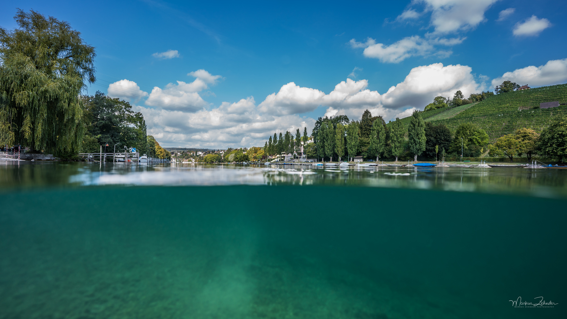 Im Rhein bei Schaffhausen