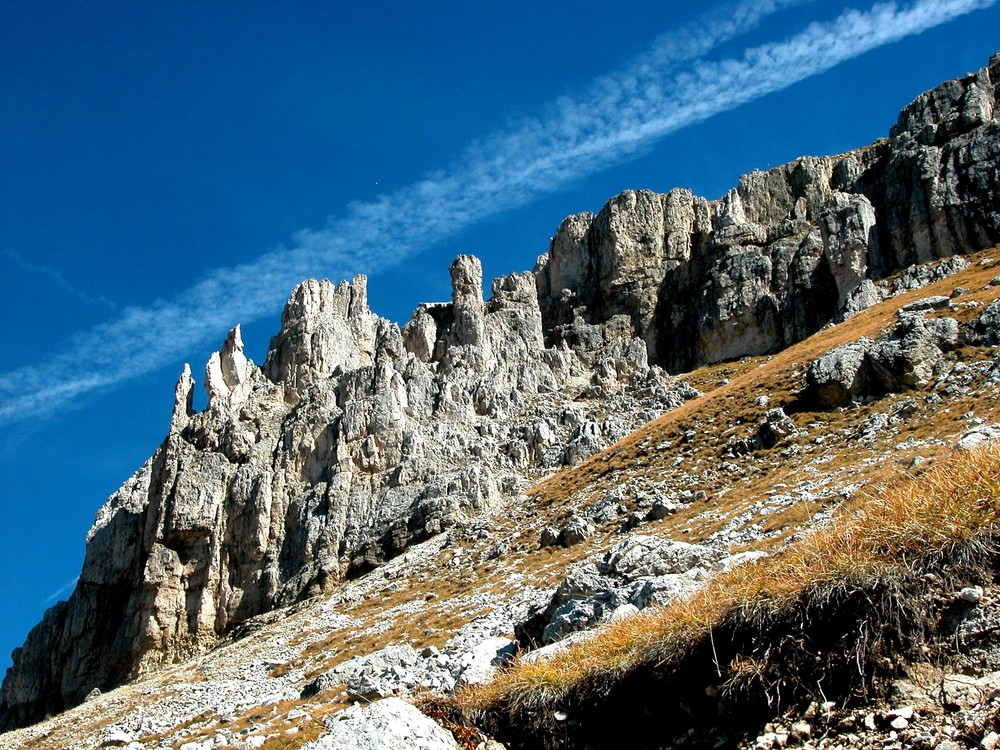 Im Rosengarten die Tschager Sp. - Le Coronelle (2797) ...