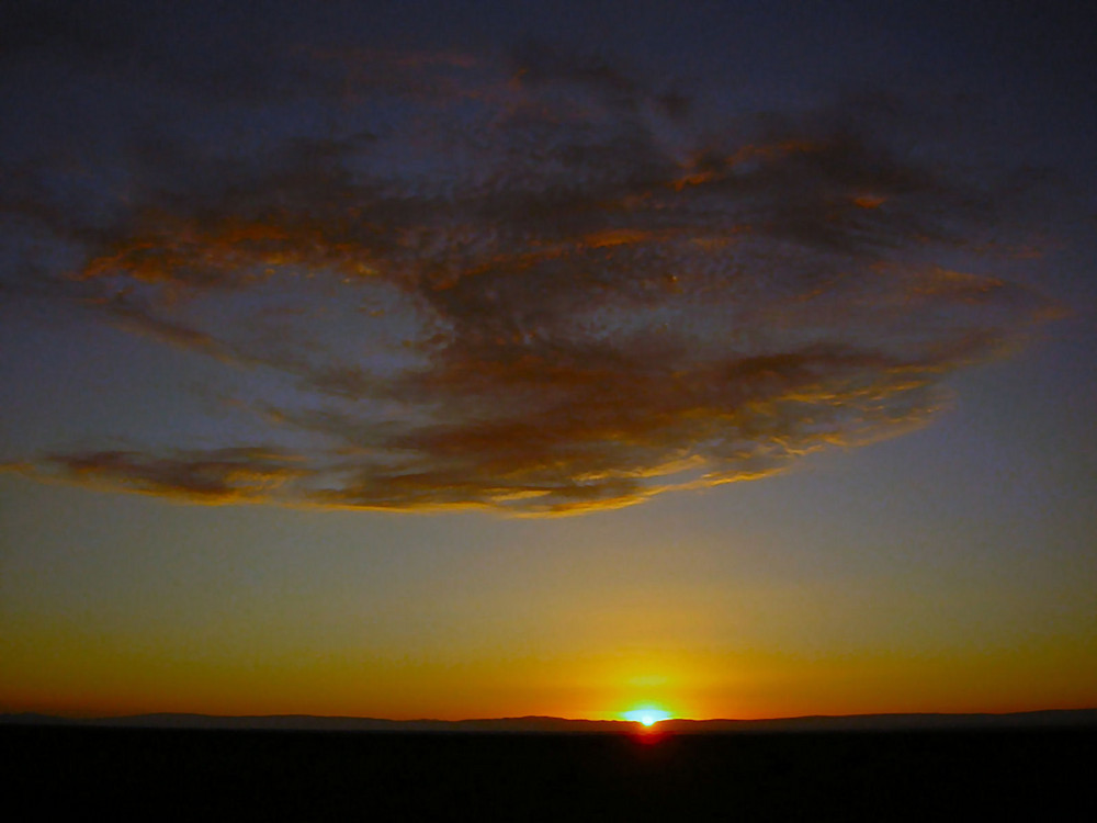 Im Salar de Atacama... Sonnenuntergang