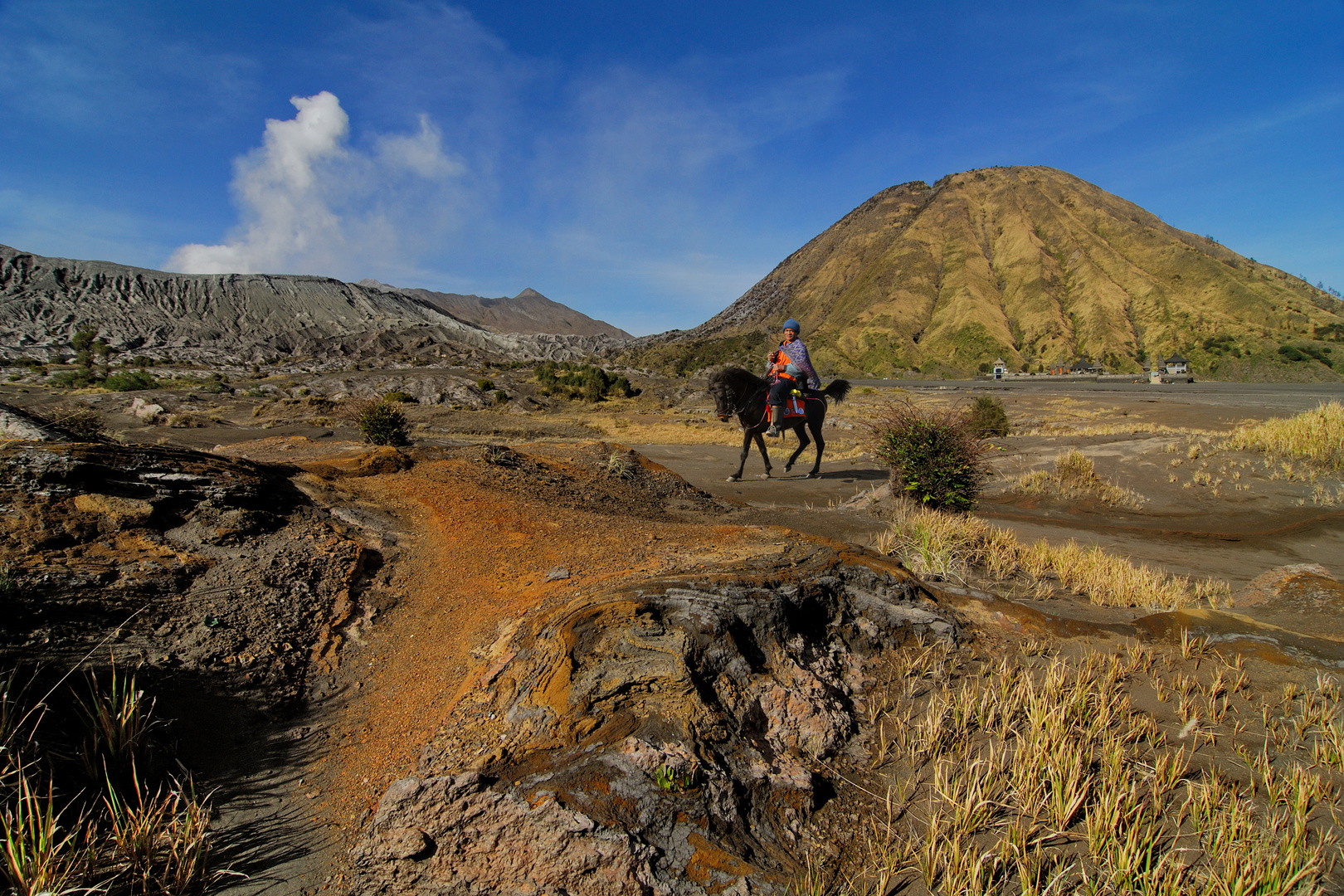 Im Sandmeer des Vukans Bromo 2