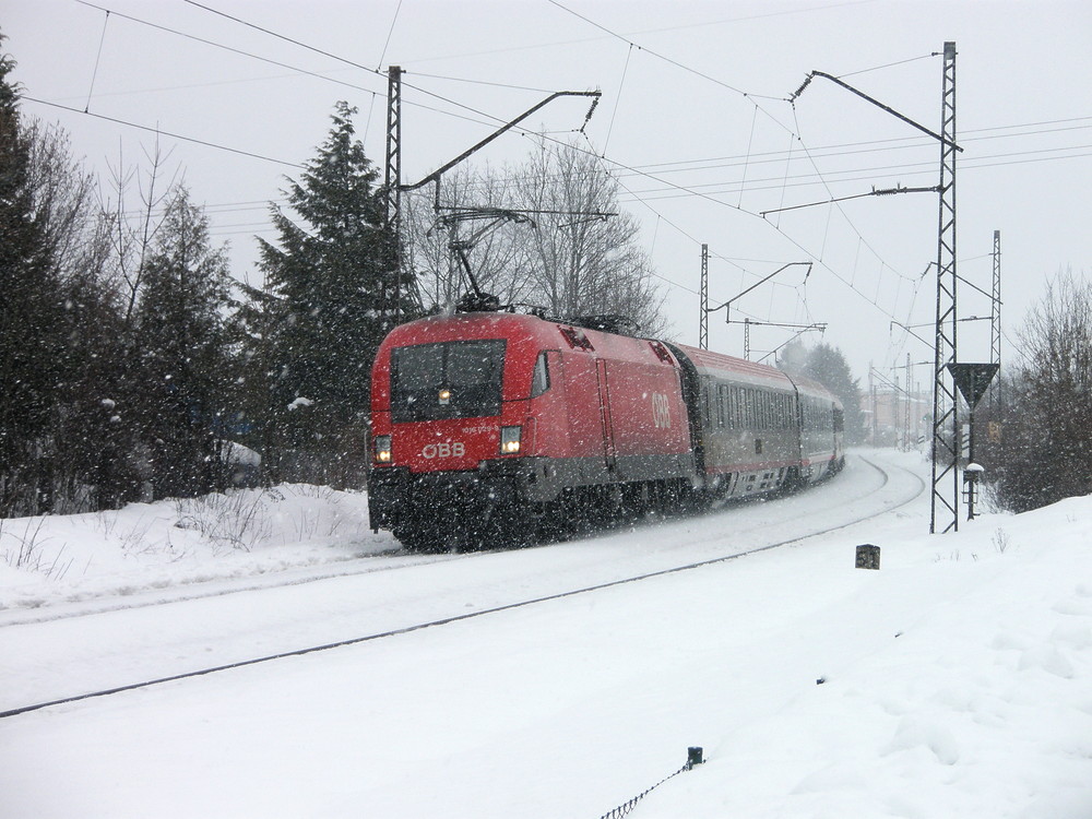 Im Scheegestöber durch Haslach